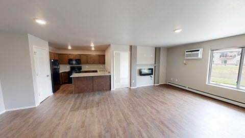 Floor plan for 3 beds, 2 baths, 1285 sqft